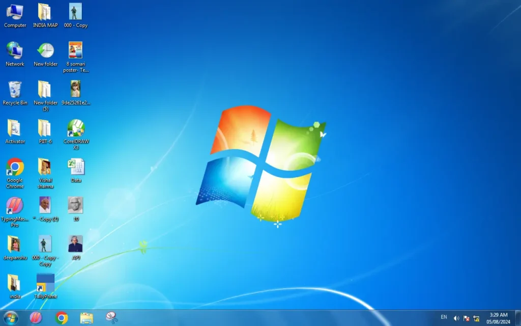 windows operating system desktop