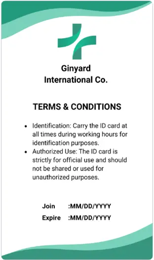ID Card Design : Microsoft Word Practice Notes