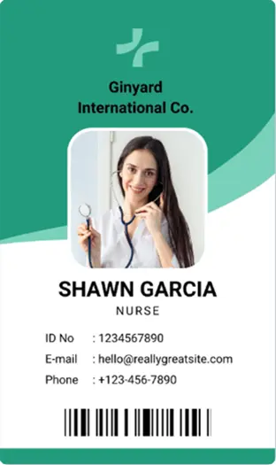 ID Card Design : Microsoft Word Practice Notes