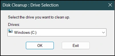 Windows Disk Cleanup Tool